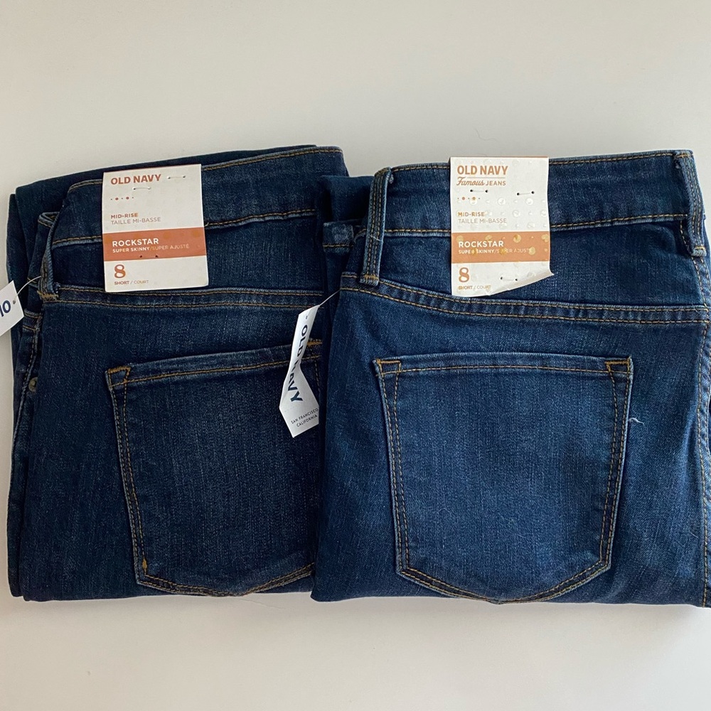 2 Pairs Old Navy Jeans: 8 Short